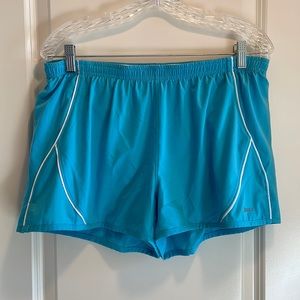 ASICS blue woman’s running shorts size L